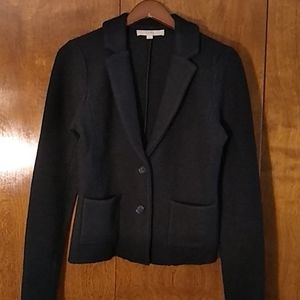 Loft 100% wool black blazer